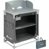 TECTAKE Campingküche 76×53,5x107cm – Outdoorküche, Campingschrank, Campingausstattung – Grau 19