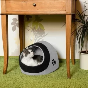 TECTAKE Tierbett Dreamer – Katzenhöhle, Katzenbett, Hundehöhle – M / 32 X 32 X 28 Cm 9