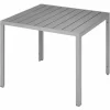 TECTAKE Aluminium Gartentisch Maren Höhenverstellbare Füße 90x90x74,5cm – Beistelltisch, Balkontisch, Terrassentisch – Silber 19