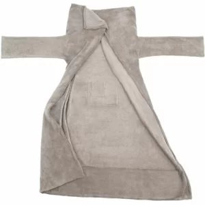 TECTAKE 2 Kuscheldecken Mit Ärmeln – Decken Mit Ärmeln, Ärmeldecken, Decken Zum Anziehen – 180 X 150 Cm Grau 11